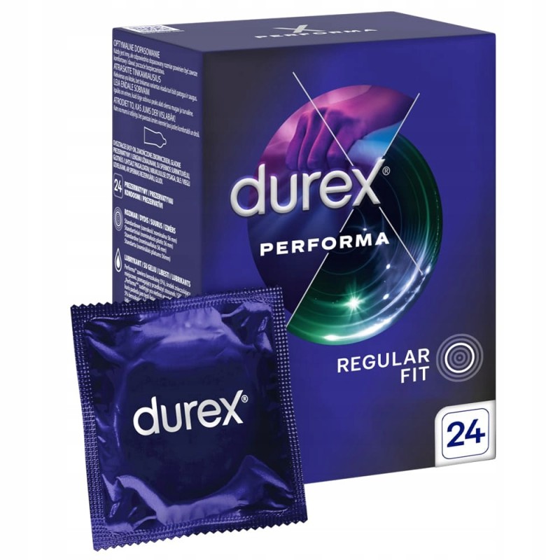 Durex PERFORMA презервативи для подовження статевого акту, що затримують еякуляцію, 24 шт.