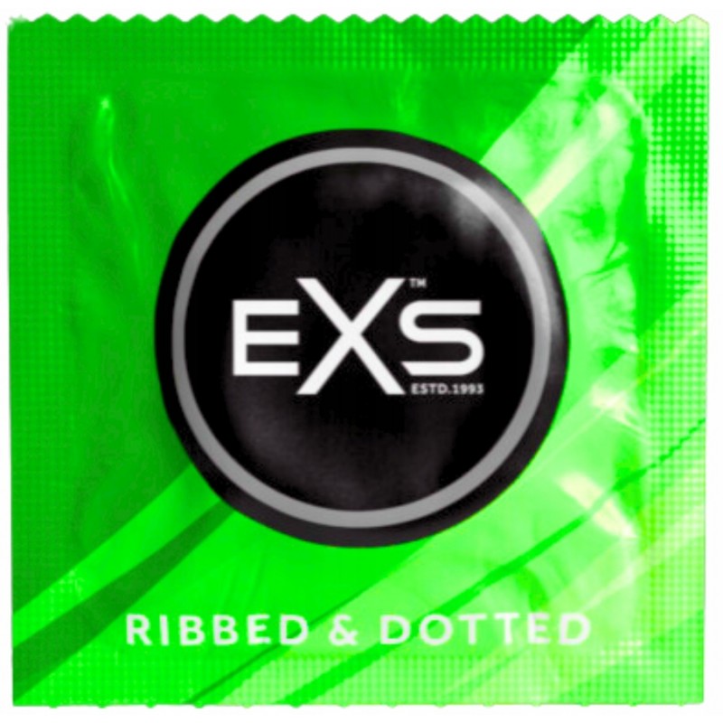 EXS SENSATION Набір презервативів Mix 24 шт. Тонкі, ребристі, з лубрикантом