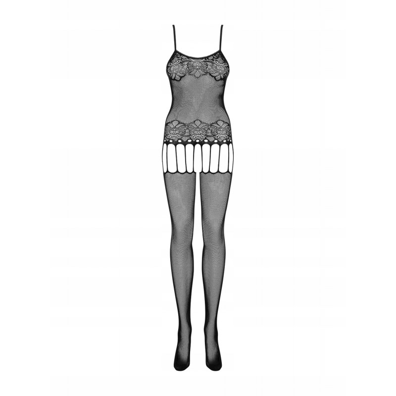 Еротична білизна Bodystocking OBSESSIVE F235 відкритий крок чорний S/M/L