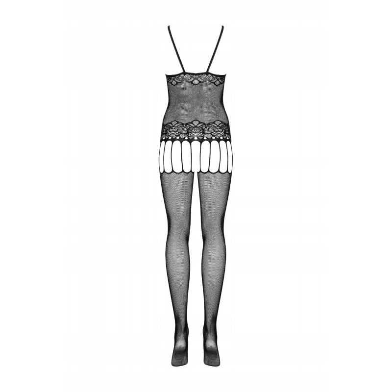 Еротична білизна Bodystocking OBSESSIVE F235 відкритий крок чорний S/M/L