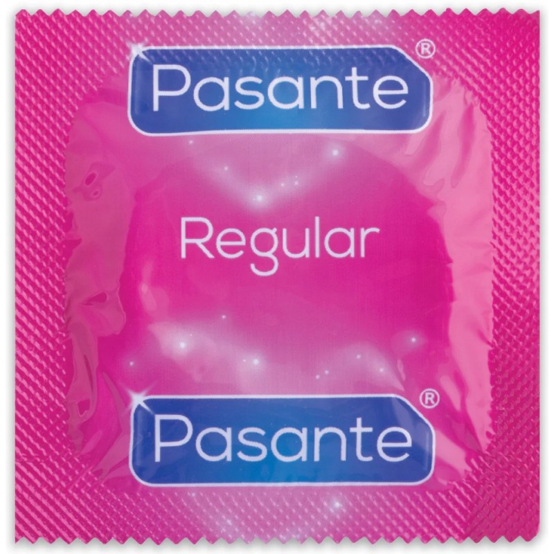 50шт ПРЕЗЕРВАТИВИ PASANTE - МІКС - 5 ВИДІВ SENSITIVE EXTRA RIBS&DOTS