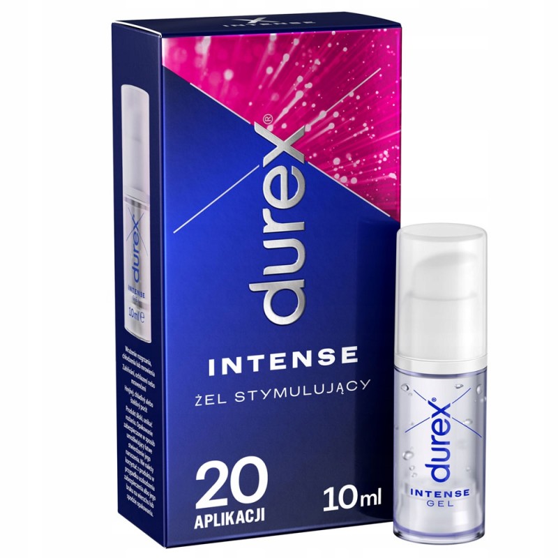 DUREX Набір для Посилення Оргазму Презервативи З Ребристою Текстурою та Стимулюючим Гелем Intense