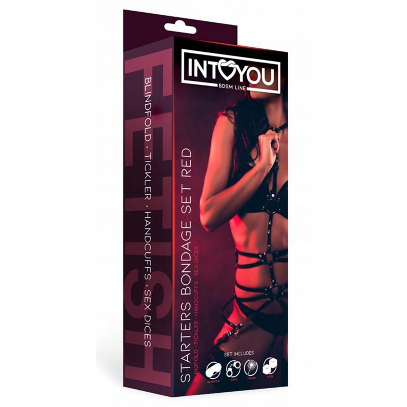 ЧЕРВОНИЙ ЕРОТИЧНИЙ НАБІР INTOYOU БДСМ LINE