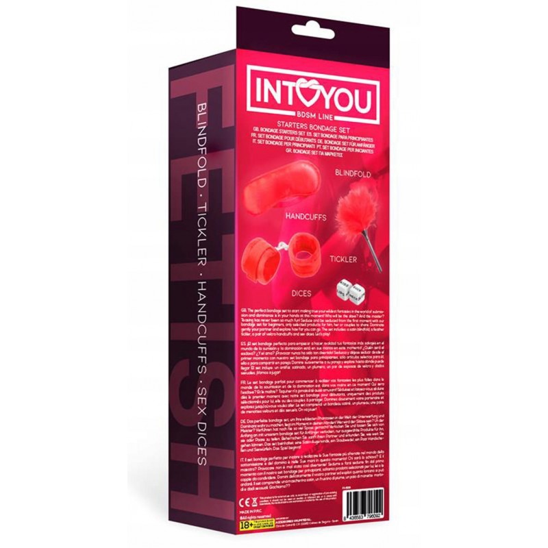 ЧЕРВОНИЙ ЕРОТИЧНИЙ НАБІР INTOYOU БДСМ LINE