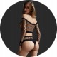 Комплект Bodystocking Трусики Топ Жіноча білизна Еротична Боді Сітка