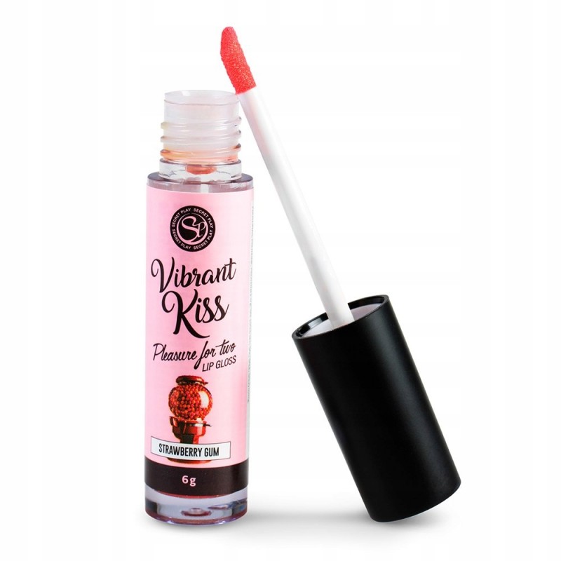 Secret Play StrawberryGum Lip Gloss Vibrant Kiss b
