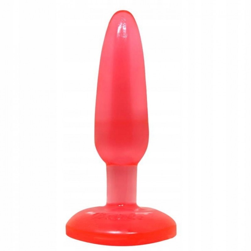 ГЕЛЕВА АНАЛЬНО-ВАГІНАЛЬНА ПРОБКА BUTT PLUG АНАЛЬНИЙ RED