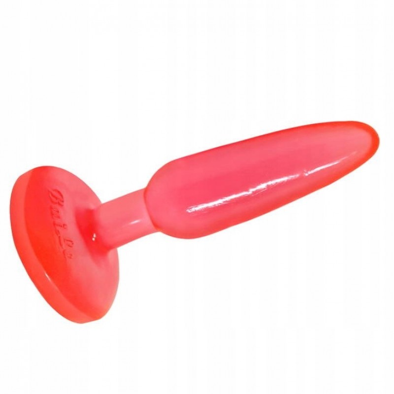 ГЕЛЕВА АНАЛЬНО-ВАГІНАЛЬНА ПРОБКА BUTT PLUG АНАЛЬНИЙ RED