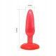 ГЕЛЕВА АНАЛЬНО-ВАГІНАЛЬНА ПРОБКА BUTT PLUG АНАЛЬНИЙ RED