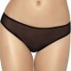Прозорі чорні сліпи з ланцюжком S/M Roxana