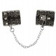 OBSESSIVE НАРУЧНИКИ A747 CUFFS СРІБЛЯСТИЙ;ЧОРНИЙ
