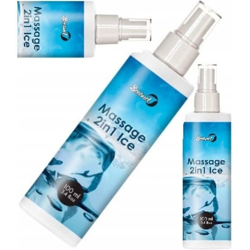 MASSAGE 2IN1 ICE ІНТИМНИЙ ГЕЛЬ ЛУБРИКАНТ ГЕЛЬ ДЛЯ МАСАЗУ ТІЛА ДЛЯ ПАР 100МЛ
