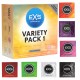 Тонкі презервативи EXS Variety Pack 48 шт. Мікс Смаків. Чорний Латекс