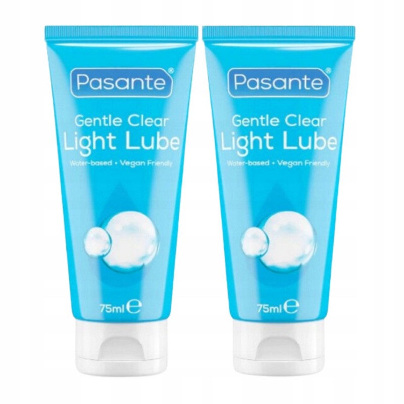 Pasante Light lube Зволожуючий інтимний гель на водній основі Набір 2 x 75 мл