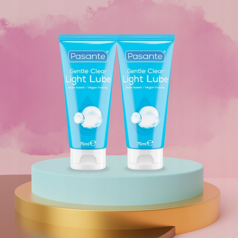 Pasante Light lube Зволожуючий інтимний гель на водній основі Набір 2 x 75 мл