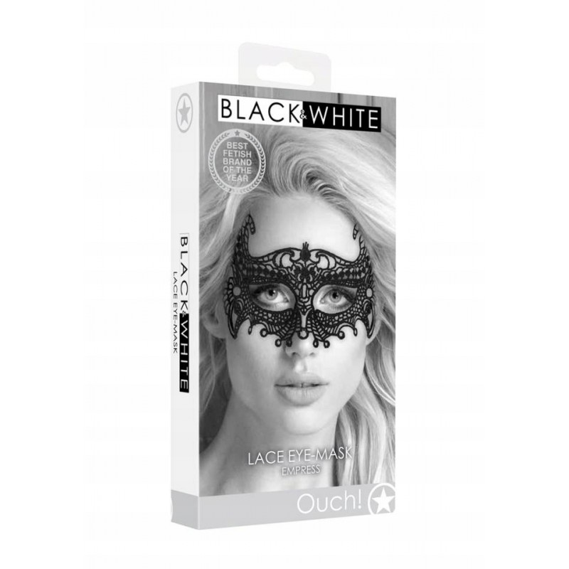 Чорна мереживна маска для очей Empress One Size