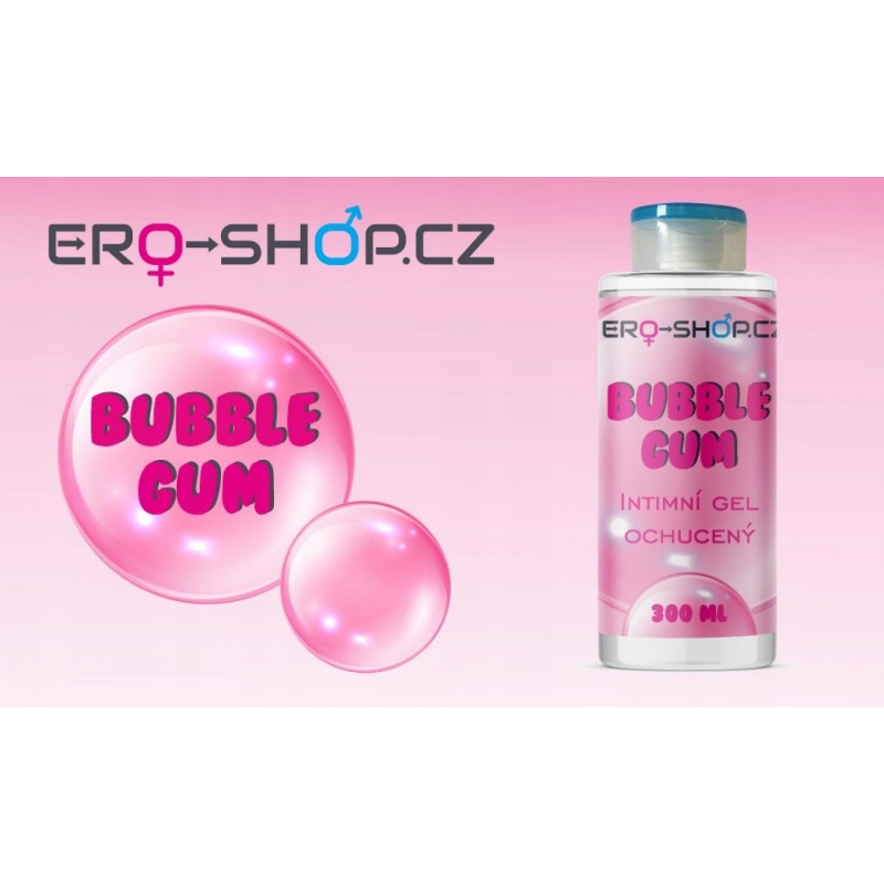 Ароматизований інтимний гель EROSHOP BUBBLE GUM 300 мл