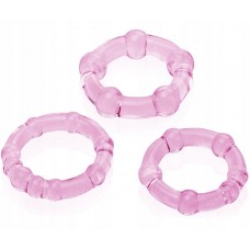 ЕЛАСТИЧНИЙ ЕРЕКЦІЙНЕ КІЛЬЦЕ COCK RING ДЛЯ ПЕНІСА 3 штуки