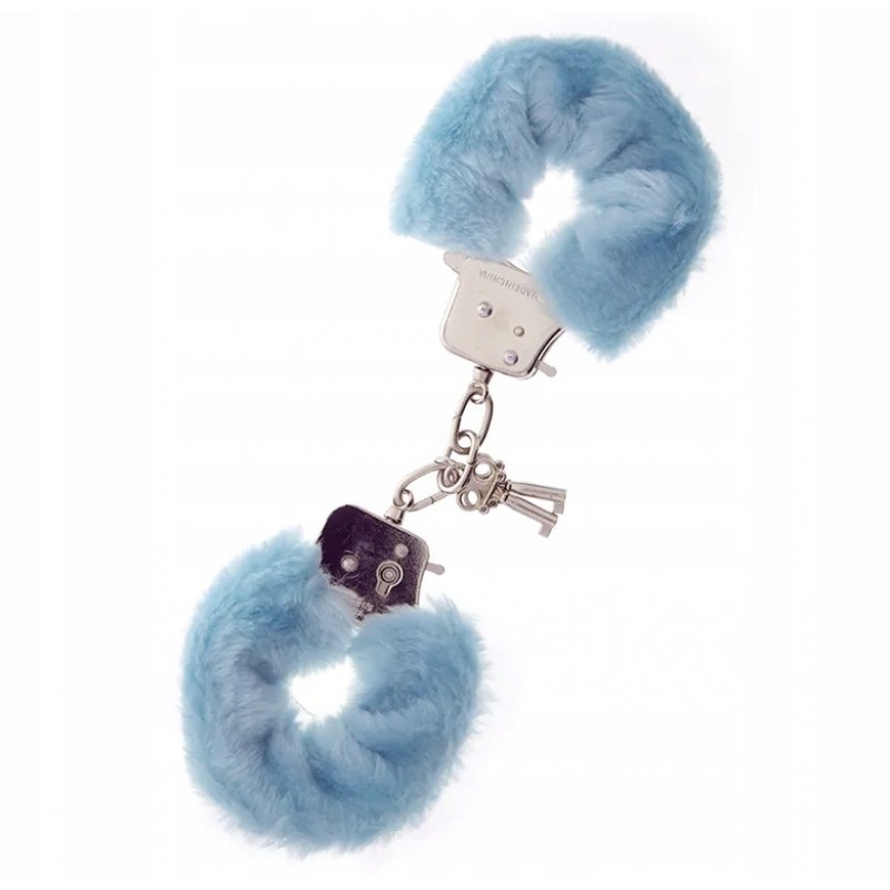 М'які хутряні наручники Blue - Love Cuffs LBL