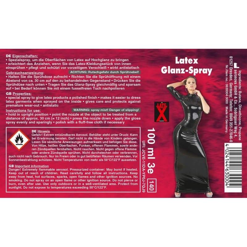 Ополіскувач для латексу в спреї - Latex Glanz-Spray 100 мл