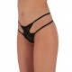 Сексуальні чуттєві жіночі трусики ROSCA THONG чорні L/XL - Passion