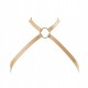 Збруя для тіла Bijoux Indiscrets Maze Cross Chest Harness Браун