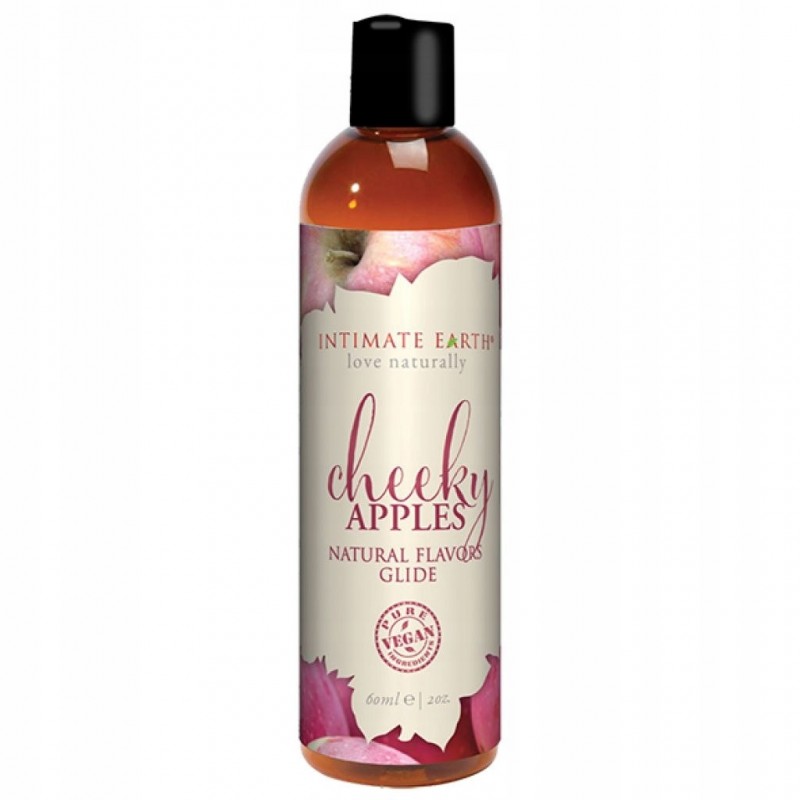 Їстівний лубрикант зі смаком яблука Intimate Earth Cheeky Apples 60мл