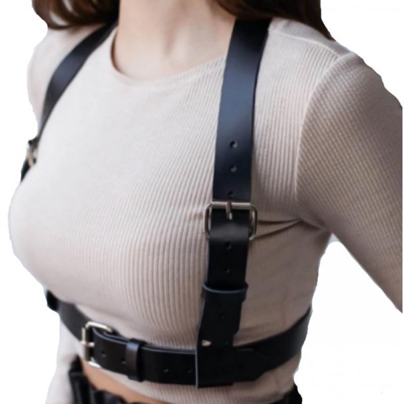 Система STD HARNESS класична чорна упряж БДСМ