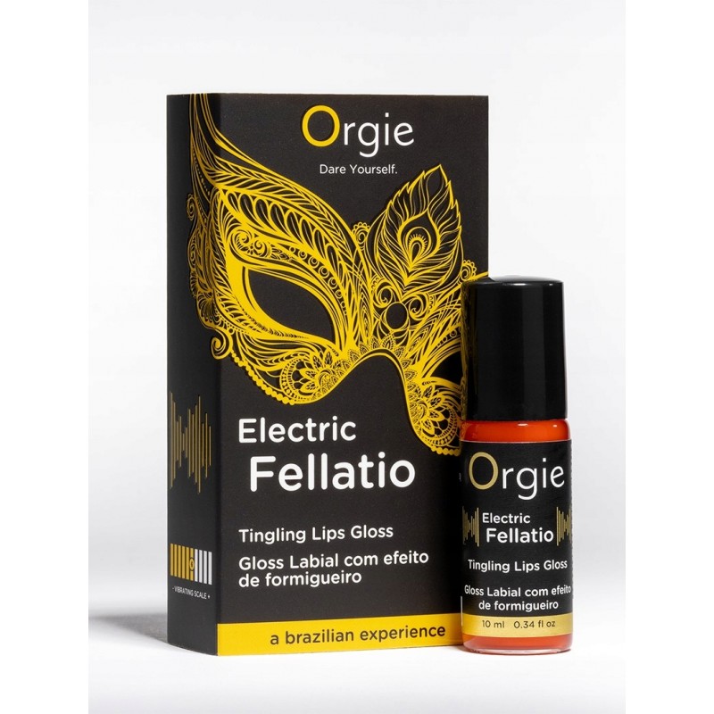 БЛИСК ДЛЯ ОРАЛЬНОГО СЕКСУ З ПОКОЛЮВАННЯМ ТА ВІБРАЦІЄЮ ORGIE Electric Fellatio 10 мл