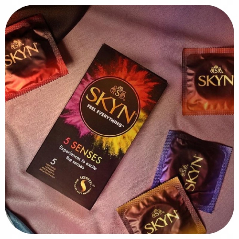 Презервативи SKYN SENSES Mix для посилення оргазму з ребрами, 20 шт.