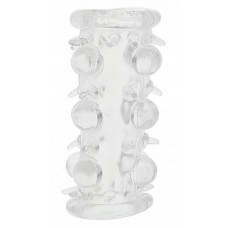 Гелева стимулююча накладка на пеніс - Lust Cluster Bead Sleeve Clear