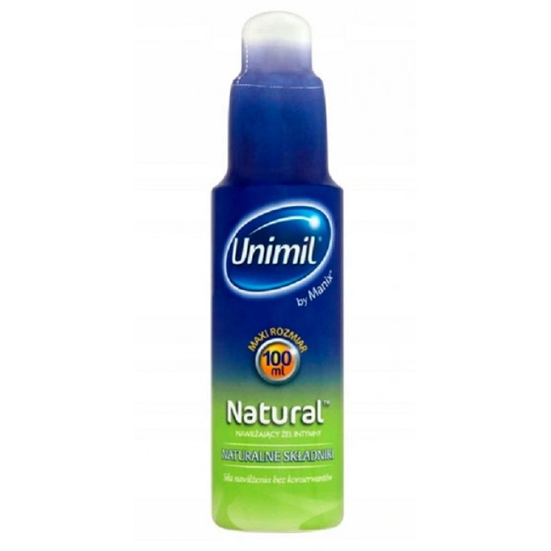 2 шт. NATURAL ЗВОЛОЖУЮЧИЙ ІНТИМНИЙ ГЕЛЬ 100 мл UNIMIL Без запаху Безбарвний
