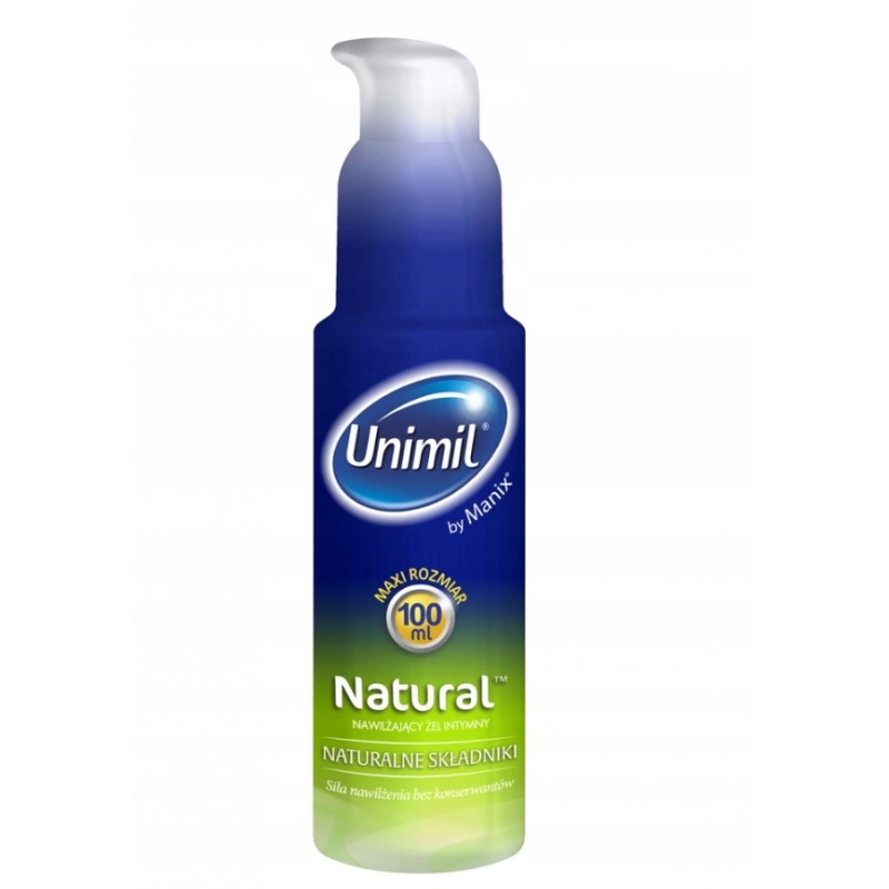 2 шт. NATURAL ЗВОЛОЖУЮЧИЙ ІНТИМНИЙ ГЕЛЬ 100 мл UNIMIL Без запаху Безбарвний