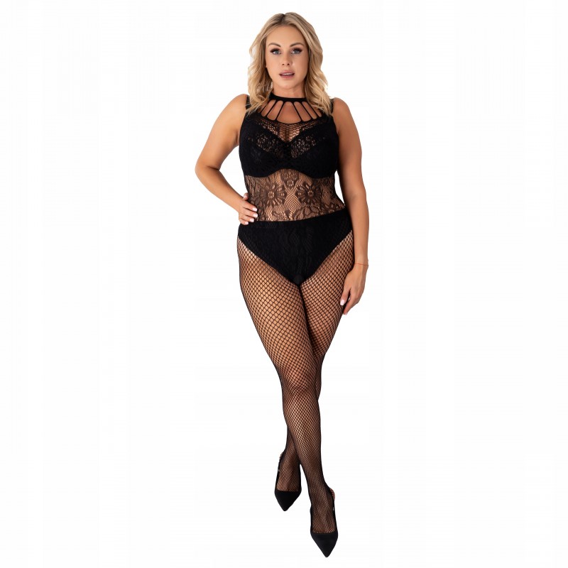 Сексуальна модна еротична білизна BODY BODYSTOCKING PLUS SIZE КОМБІНЕЗОН