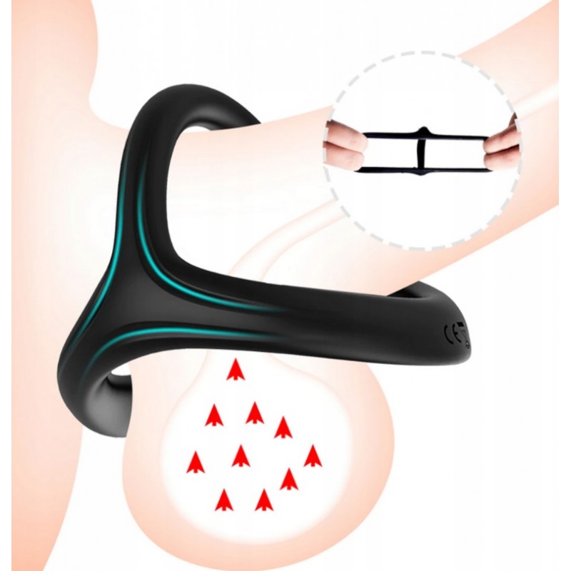 КІЛЬЦЕ ДЛЯ ПОСИЛЕННЯ ЕРЕКЦІЇ НА ПЕНІС ТА ЯЄЧКА