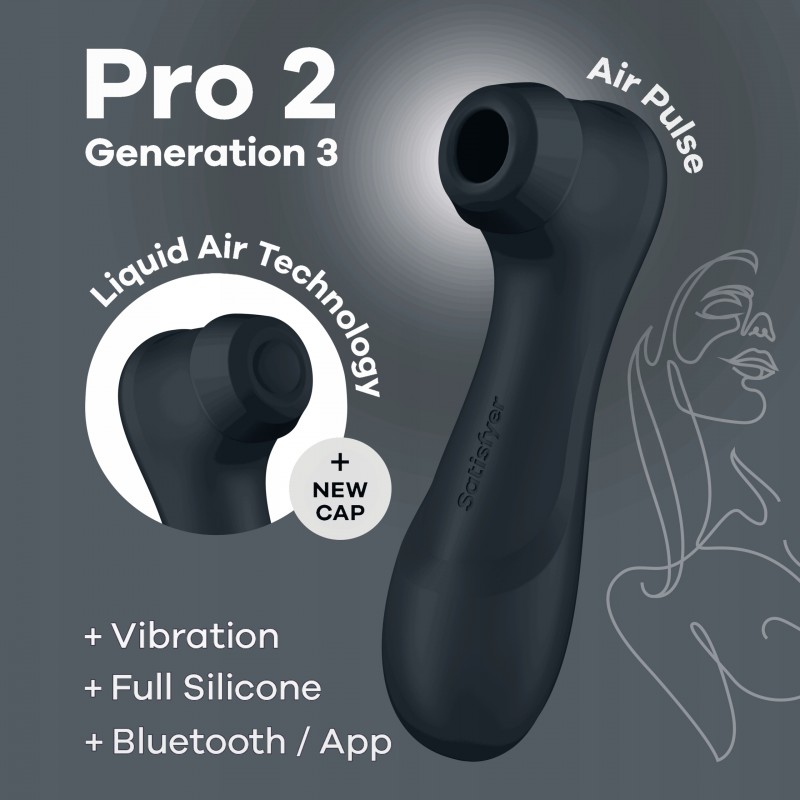 Масажер для стимуляції клітора з додатком SATISFYER Pro 2 Generation 3