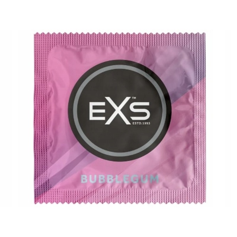 Презервативи EXS BUBBLEGUM зі смаком жувальної гумки 1 шт. для орального сексу
