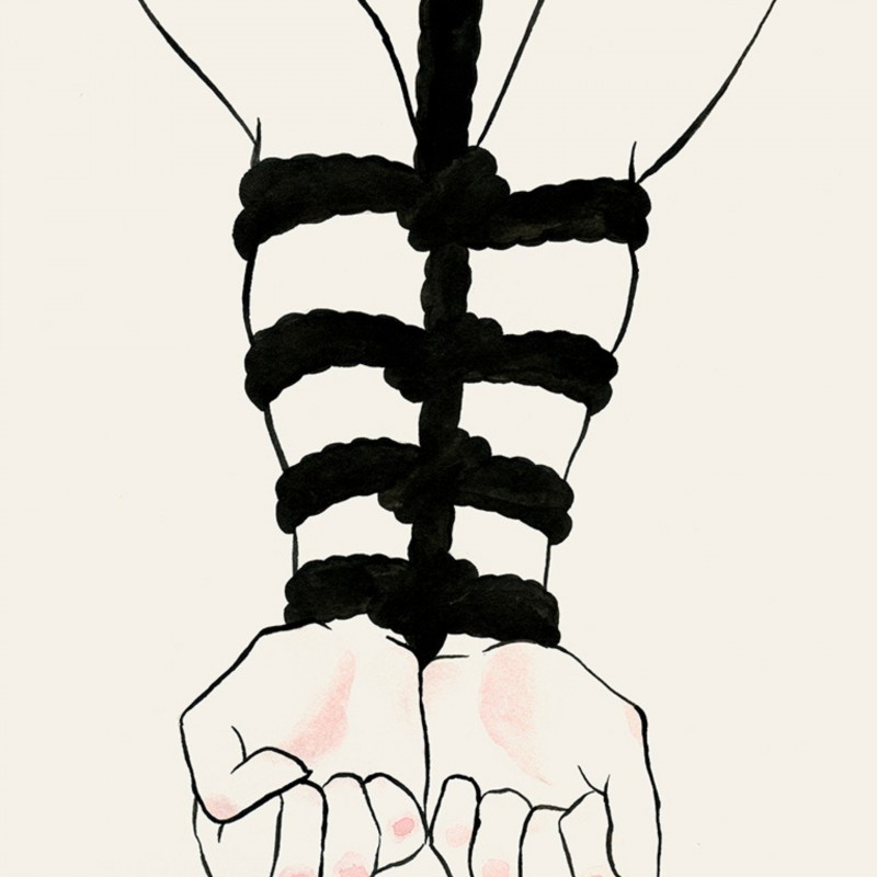 Мотузка для знерухомлення SHIBARI 5 метрів ЧОРНИЙ бондаж шнур БДСМ ДЛЯ ЗВ'ЯЗУВАННЯ