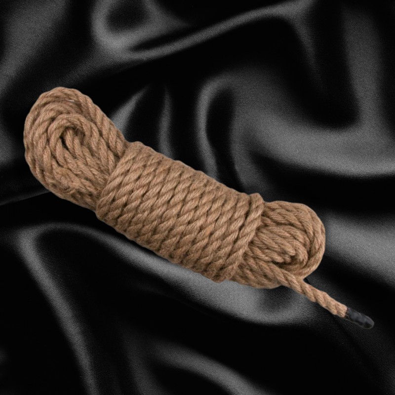 ДЖУТОВИЙ МОТУЗОК SHIBARI натуральний ШНУР 10 м БДСМ для зв'язування рук ніг тіла