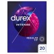 DUREX Інтенс Презервативи З Ребристою Структурою для Стимуляції Потужнішого Оргазму 20 шт.