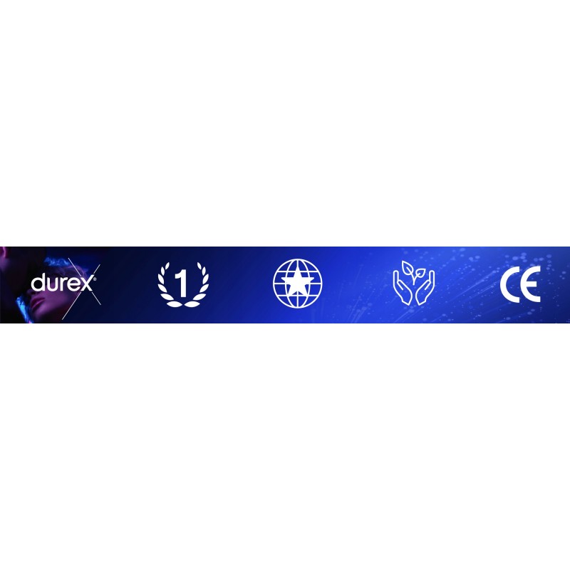 DUREX Інтенс Презервативи З Ребристою Структурою для Стимуляції Потужнішого Оргазму 20 шт.