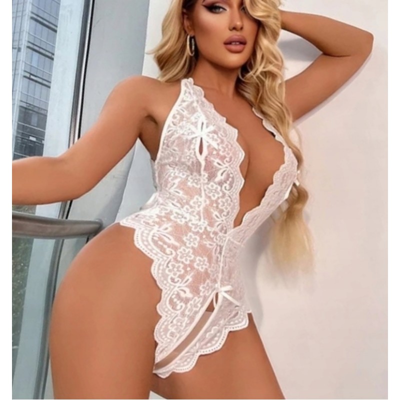 Жіноча мереживна білизна боді сексуальна bodystocking сексуальна S 36 відкритий крок 24h PL