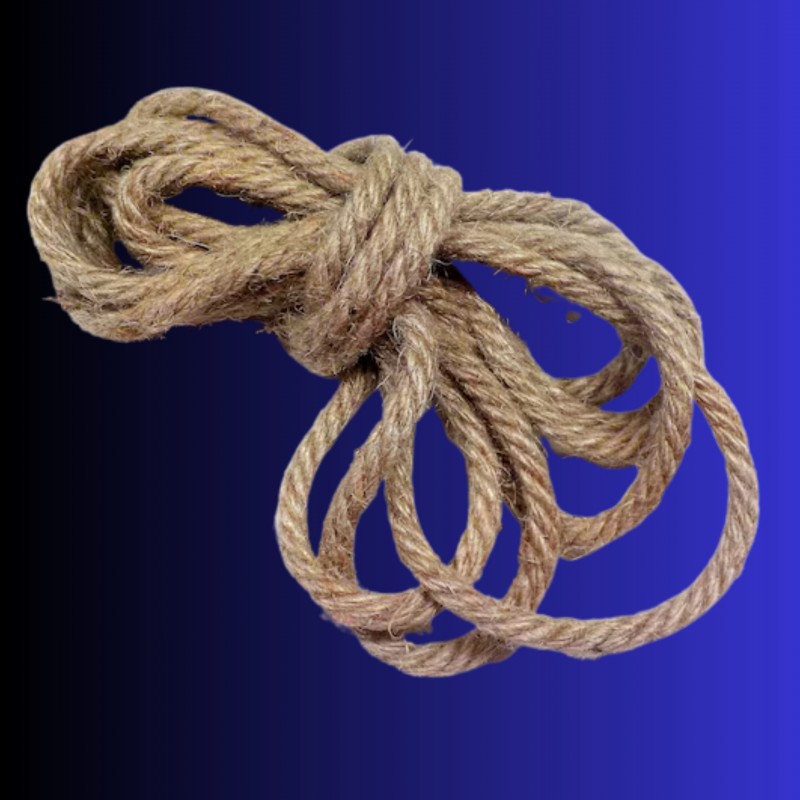 Мотузка для зв'язування БДСМ SHIBARI натуральна джутова конопляна коротка 1,5 м