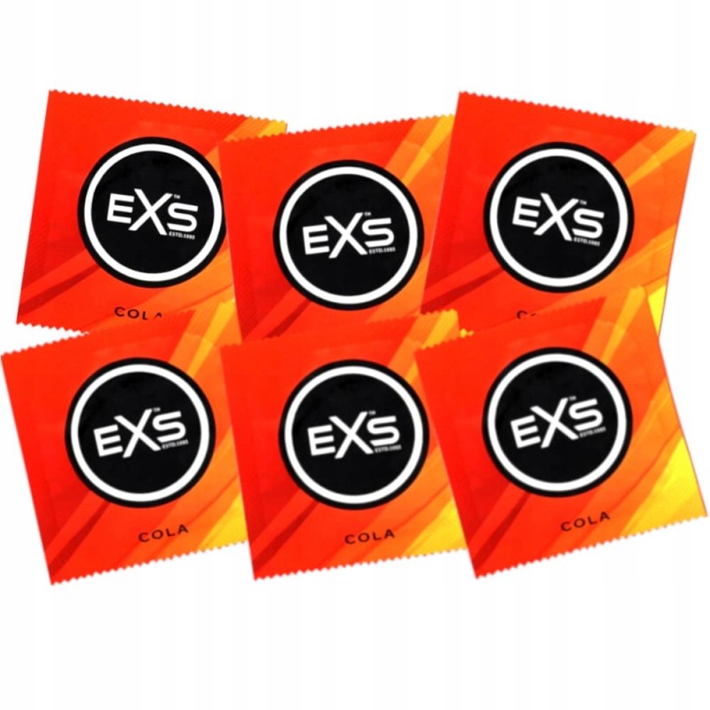 Презервативи EXS COLA зі смаком коли, набір 25 шт. для орального сексу, класичні