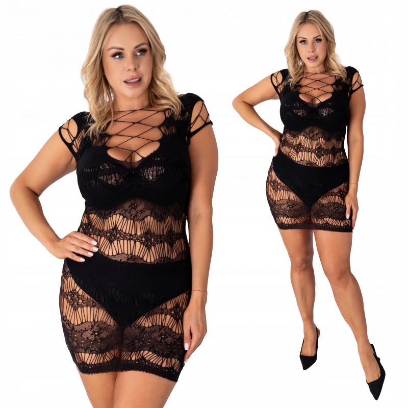 Сексуальна модна BODYSTOCKING еротична білизна СУКНЯ PLUS SIZE