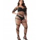 ЕРОТИЧНА БІЛИЗНА PLUS SIZE bodystocking сексуальний комплект відкритий