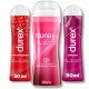НАБІР DUREX CHERRY GUARANA STRAWBERRY Ароматизований лубрикант на водній основі 300 мл