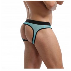 ЧОЛОВІЧІ SLIPKI ТРУСИКИ ВІДКРИТИЙ ЕФЕКТ PUSH UP JOCKSTRAP СІТКА СИНІ XL