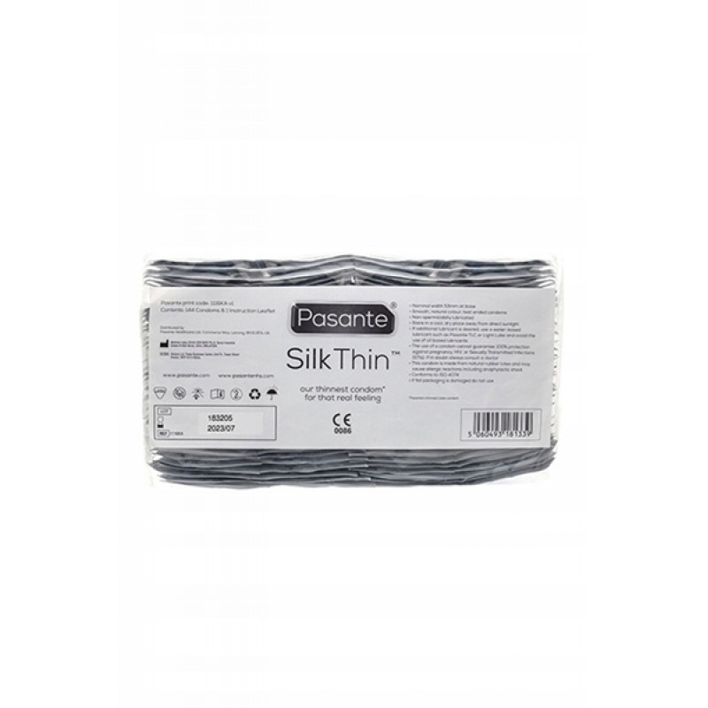 Pasante Silk Thin УЛЬТРАТОНКІ Презервативи Гладкі Змащені Набір 25 шт