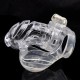 ПОЯС ЧЕСНОТИ ПРОЗОРА КЛІТКА ДЛЯ ПЕНІСА, ЩО ЗАКРИВАЄТЬСЯ НА КЛЮЧ, CHASTITY CAGE